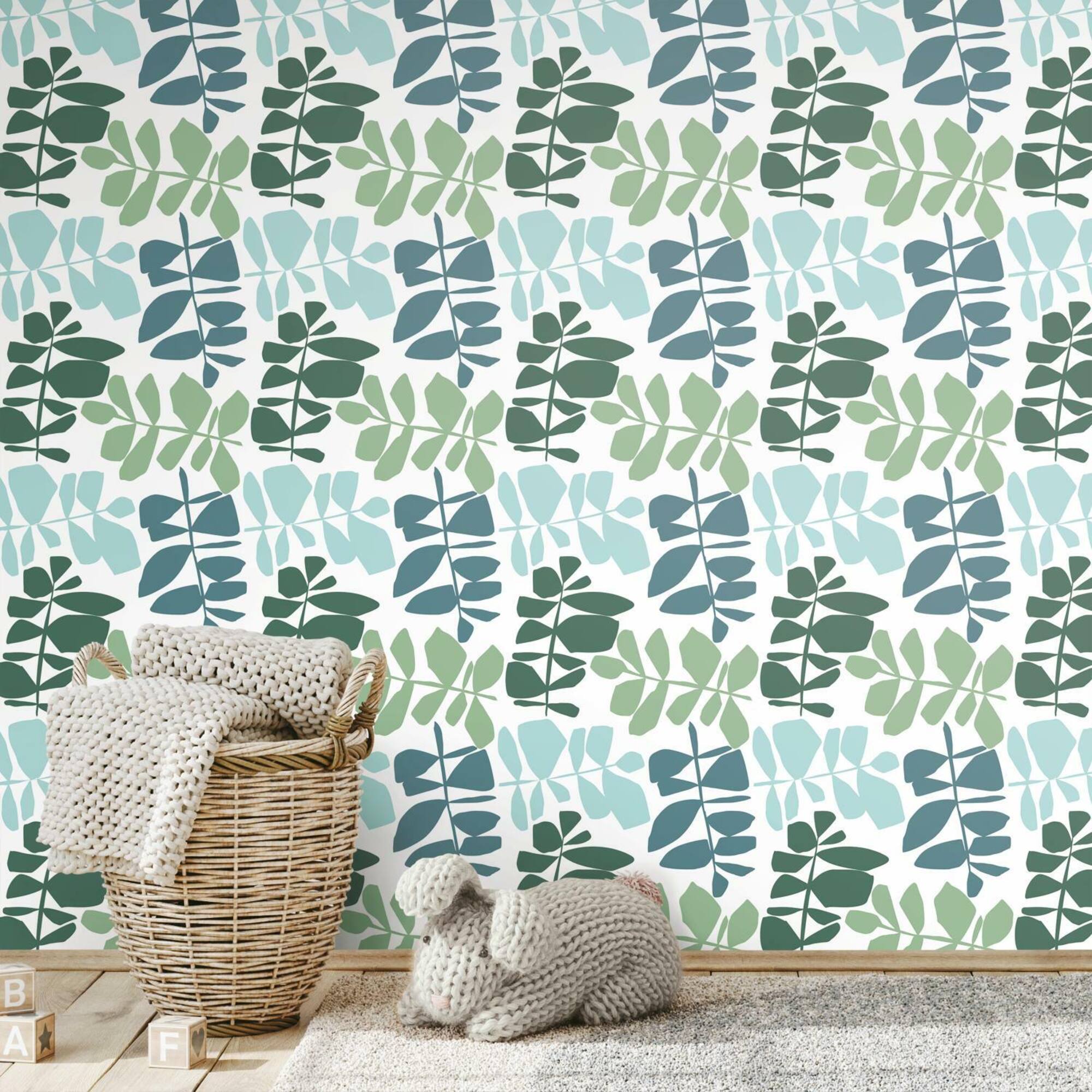 RoomMates Leaf Sprigs Peel & Stick Wallpaper